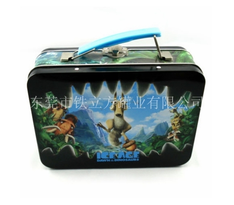科(kē)幻卡通图案午餐铁盒